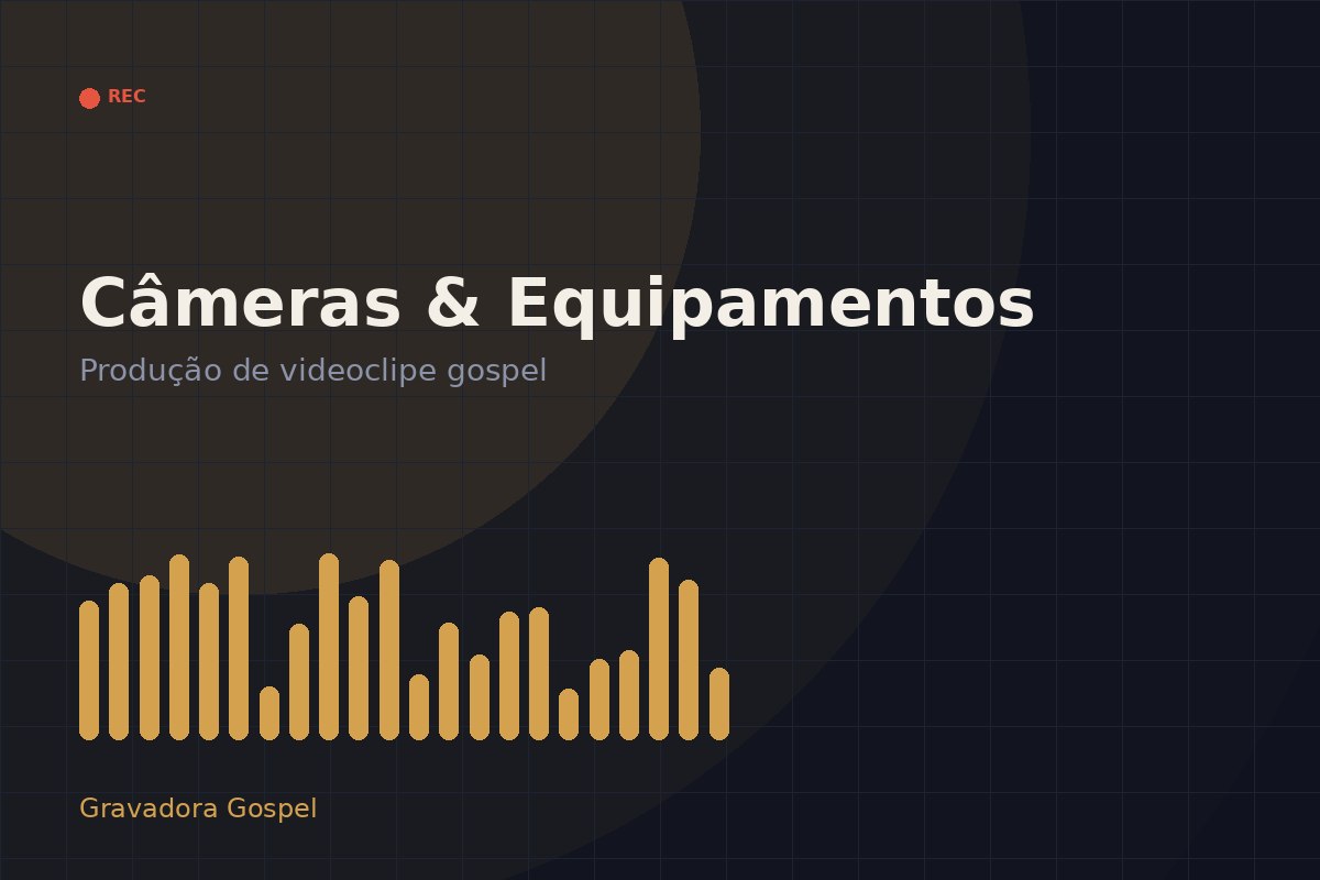 Captação de videoclipe gospel com câmera profissional